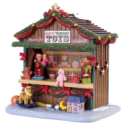 Santa's Workshop Toys 3-teiliges Set Tischakzent Lemax Caddington Village 14x19x9 cm - 53737 4