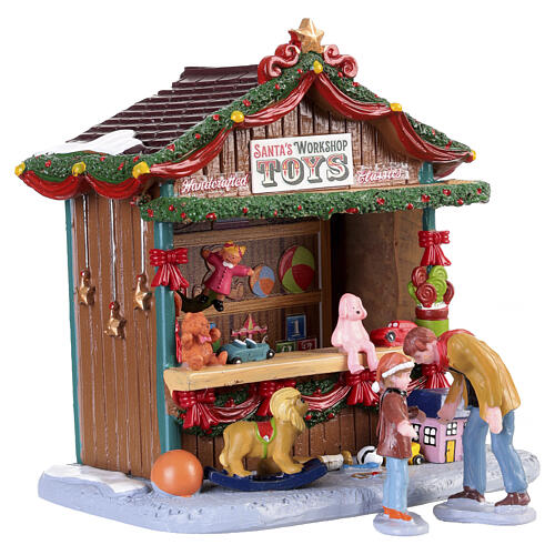 Santa's Workshop Toys set 3 pezzi accessorio da tavolo Lemax Caddington Village 14x19x9 cm - 53737 3