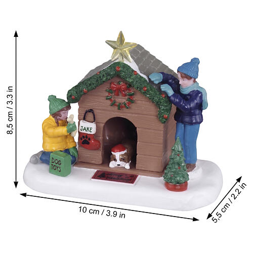 Doghouse Christmas accessorio da tavolo Lemax 8x10x5 cm - 53741 2