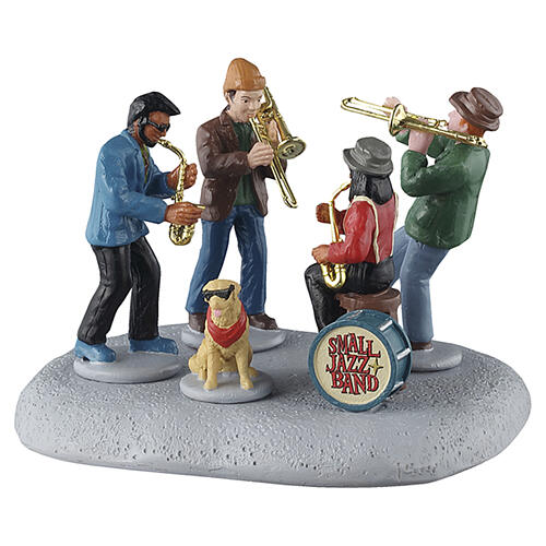 Small Jazz Band accessorio da tavolo Lemax Caddington Village 8x11x9 cm - 53743 1