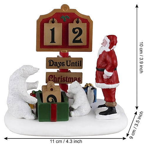 North Pole Countdown accessorio da tavolo Lemax Santa'S Wonderland 10x10x8 cm - 53749 2