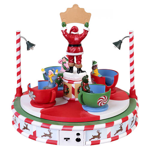 Santa's Peppermint Teacup Spinner Tischakzent Lemax Carnival 17x20x18 cm - 54446 4