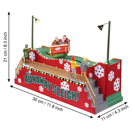 The Runaway Sleigh Tischakzent Lemax Carnival 21x30x11 cm - 54453 3