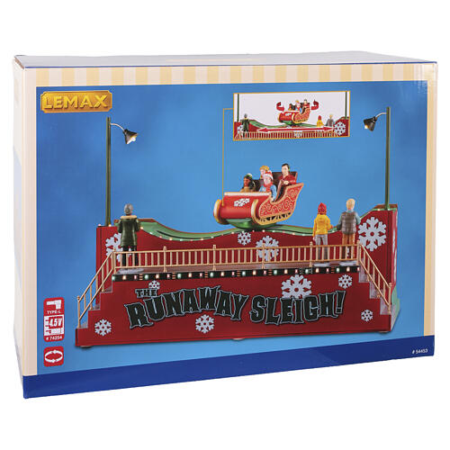 The Runaway Sleigh accessorio da tavolo Lemax Carnival 21x30x11 cm - 54453 8