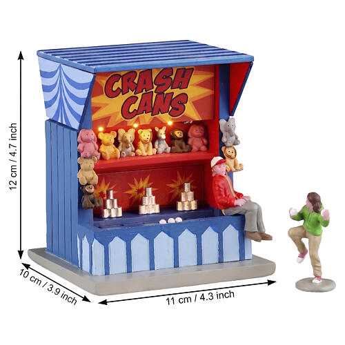 Crash Cans Game Dosenwurfspiel 2-teilig Tischakzent Lemax Carnival 12x11x10 cm - 54460 2
