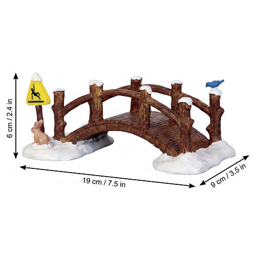 Split Rail Footbridge accessorio da tavolo Lemax Vail Village 6x19x9 cm - 63276 2