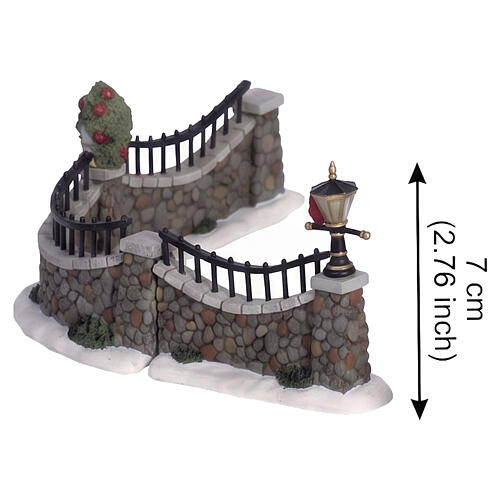 Stone Wall set 6 pezzi ambientazione Lemax 7x54x3 cm - 63576 2