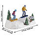 Snowboarding Practice accessorio da tavolo Lemax Vail Village 9x17x8 cm - 63821 s2
