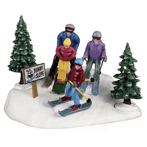 Family Ski Day accessorio da tavolo Lemax Vail Village 9x13x11 cm - 63822 1