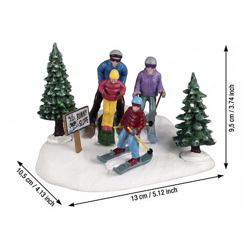 Family Ski Day accessorio da tavolo Lemax Vail Village 9x13x11 cm - 63822 2