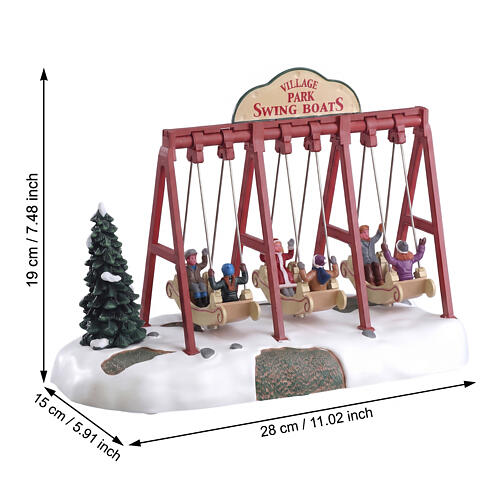 Swing Boats (4.5V) animierter Tischakzent Lemax Caddington Village 19x28x15 cm - 64063 2