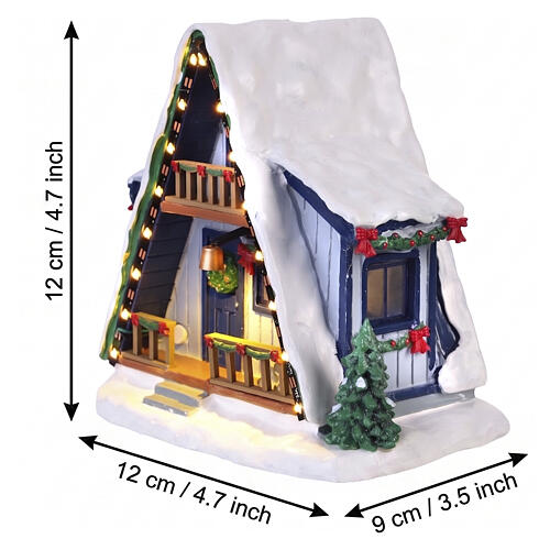A-frame Rental Home accessorio da tavolo Lemax Vail Village 12x12x9 cm - 64678 2