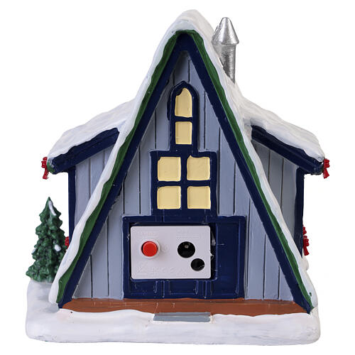 A-frame Rental Home accessorio da tavolo Lemax Vail Village 12x12x9 cm - 64678 4