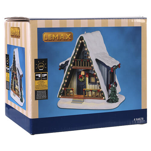 A-frame Rental Home accessorio da tavolo Lemax Vail Village 12x12x9 cm - 64678 6