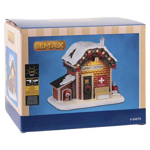Ski Patrol Summit Station accessorio da tavolo Lemax Vail Village 10x13x9 cm - 64679 4