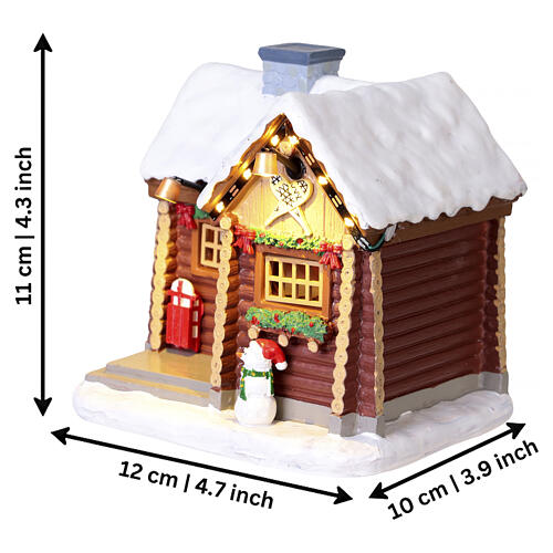 Snowshoe Cabin Tischakzent Lemax Vail Village 11x12x10 cm - 64680 2