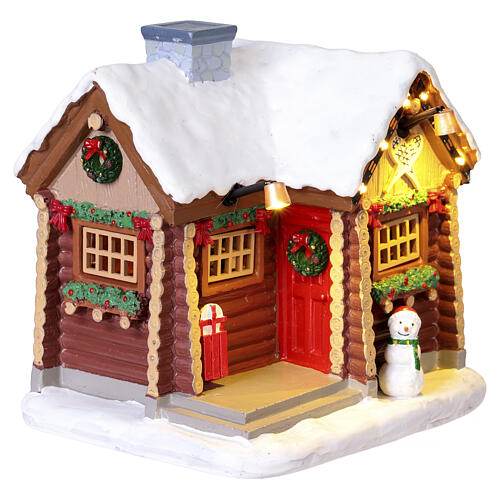 Snowshoe Cabin accessorio da tavolo Lemax Vail Village 11x12x10 cm - 64680 3