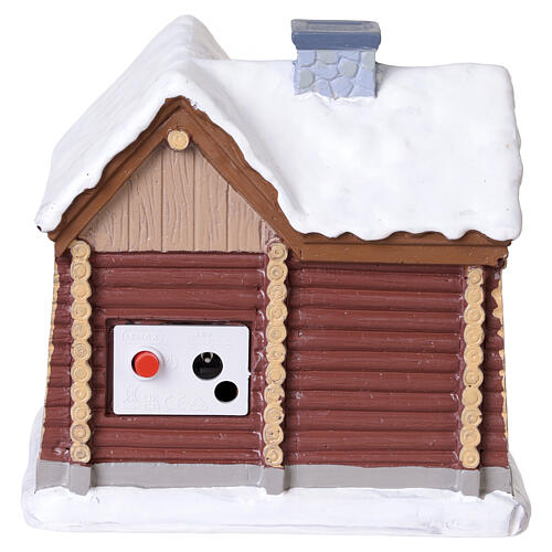 Snowshoe Cabin accessorio da tavolo Lemax Vail Village 11x12x10 cm - 64680 4