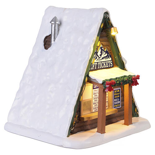 Lift Ticket Booth accessorio da tavolo Lemax Vail Village 13x13x12 cm - 64682 3