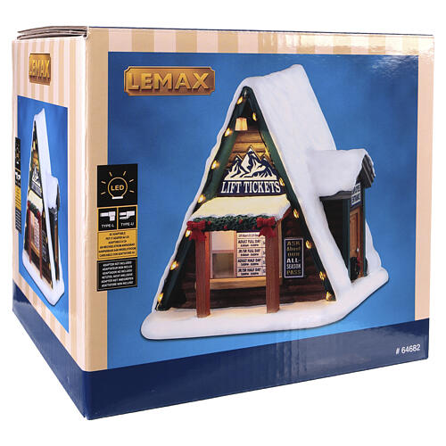 Lift Ticket Booth accessorio da tavolo Lemax Vail Village 13x13x12 cm - 64682 6