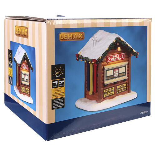 Ski Rental Tischakzent Lemax Vail Village 12x12x12 cm - 64684 6