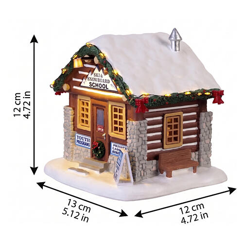 Ski & Snowboard School Tischakzent Lemax Vail Village 12x13x12 cm - 64685 2