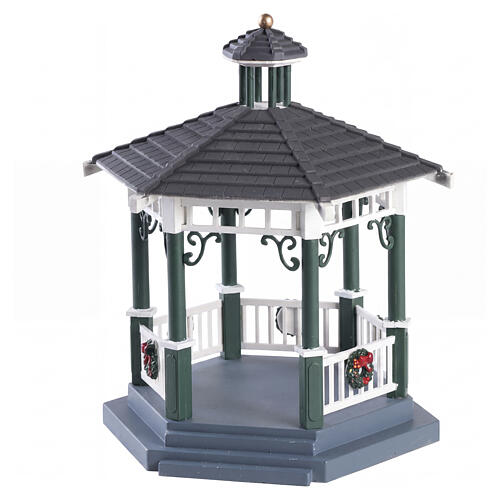 Victorian Park Gazebo accessorio da tavolo Lemax Caddington Village 16x14x14 cm - 83369 1