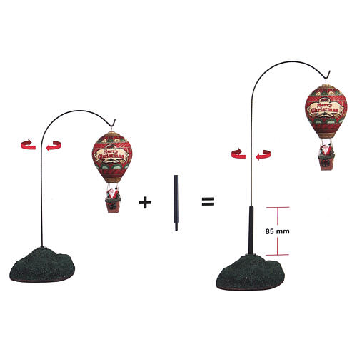 A Christmas Eve Balloon Ride (4.5V) Tischakzent Lemax Santa's Wonderland 38x21x12 cm - 84353 4