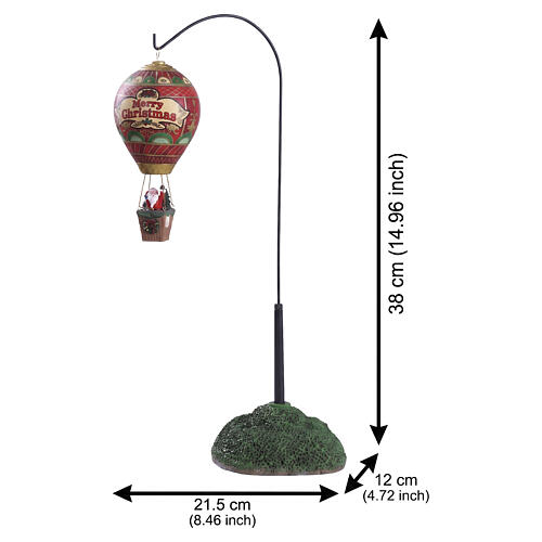 A Christmas Eve Balloon Ride accessorio da tavolo Lemax Santa'S Wonderland 38x21x12 cm - 84353 2