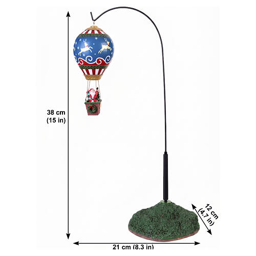 Reindeer Hot Air Balloon (4.5V) Tischakzent Lemax Santa's Wonderland 38x21x12 cm - 84388 2