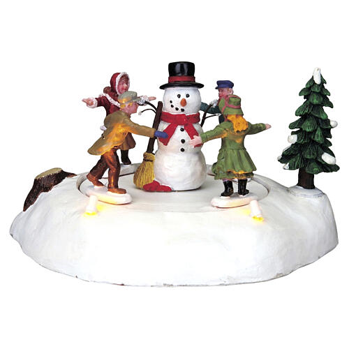 The Merry Snowman (4.5V) Tischakzent Lemax Caddington Village 8x17x15 cm - 84776 1