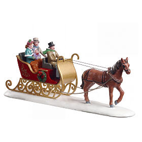 Victorian Sleigh Ride ambientazione Lemax Caddington Village 9x23x6 cm - 93433