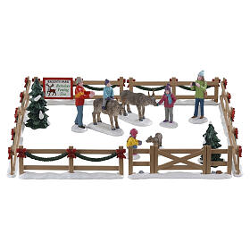 Reindeer Petting Zoo 17-teiliges Set Tischakzent Lemax Vail Village 7x24x24 cm - 93434
