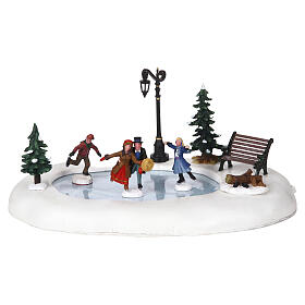 Winter Skating (4.5V) Tischakzent Lemax Caddington Village 13x29x20 cm - 94024