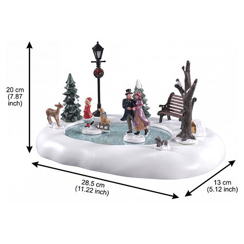 Victorian Skaters (4.5V) Tischakzent Lemax Caddington Village 20x28x13 cm - 94527 2