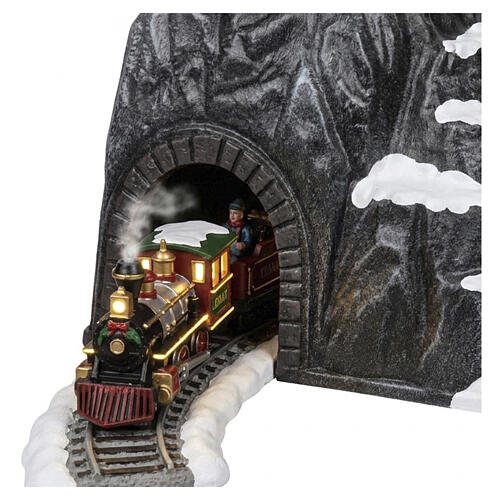 Paysage MyVillage avec tunnel pour village de Noël 30x80x40 cm 5