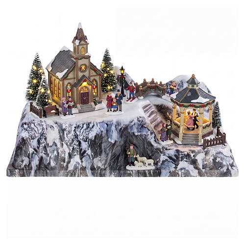 Base Monte Bianco MyVillage paesaggio Full Colour 15x40x25 cm 2