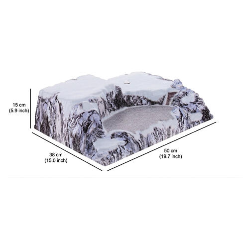 Paesaggio Full Colour Trentino MyVillage per villaggio natalizio 15x50x40 cm 3