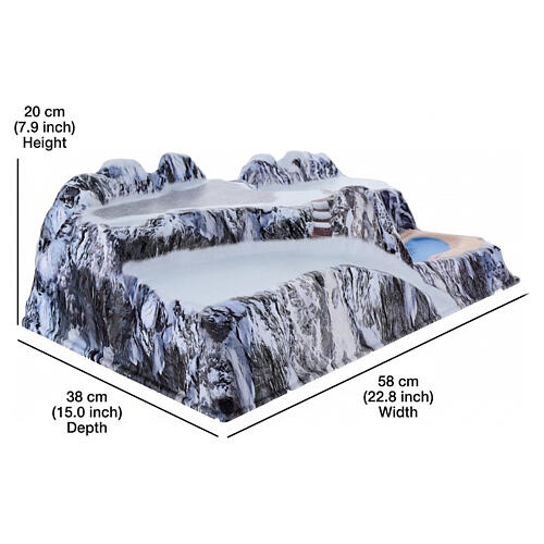 Lagazuoi MyVillage base paesaggistica Full Colour 20x60x40 cm 3
