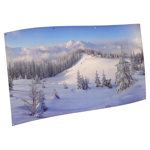 Fondale in tela MyVillage Foresta Invernale XL 150x300 cm 1