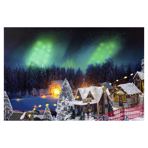 Quadro luminoso MyVillage effetto aurora boreale 55x75 cm 2
