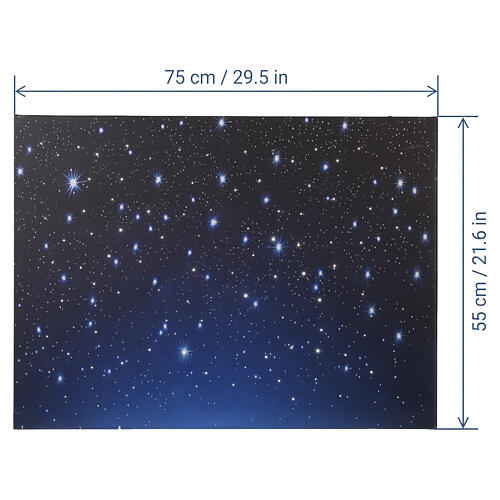 Sfondo luminoso MyVillage effetto stelle 55x75 cm 3