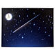 Starry Night MyVillage lighted panel, moon and stars effect, 21.7x29.5 in s1