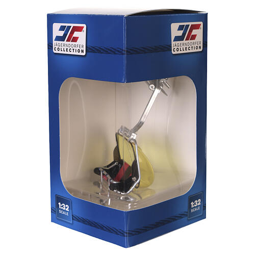 Seggiola Jägerndorfer a 4 posti rossa e nera 15x5x5 cm scala 1:32 5