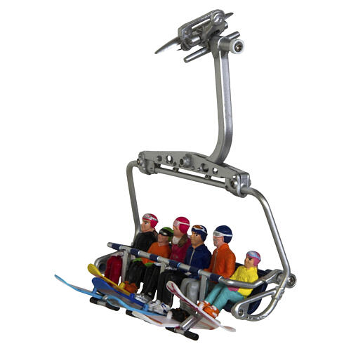 Conjunto Jägerndorfer con 6 Snowboarders sentados escala 1:32 2