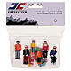 Set Jägerndorfer con 6 snowboarder seduti scala 1:32 s1