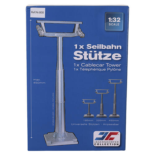 Pilone regolabile Jägerndorfer 45 cm per impianto di risalita scala 1:32 7