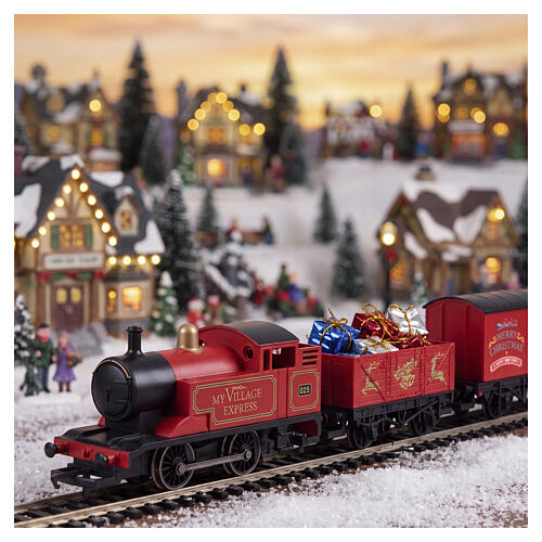 Comboio MyVillage Express conjunto completo com circuito 94x77 cm escala 1:76 2