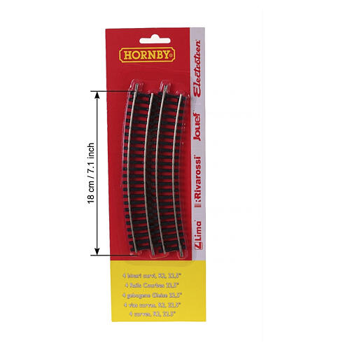 Set MyVillage con 4 binari curvi 22,5 gradi scala 1:76 2