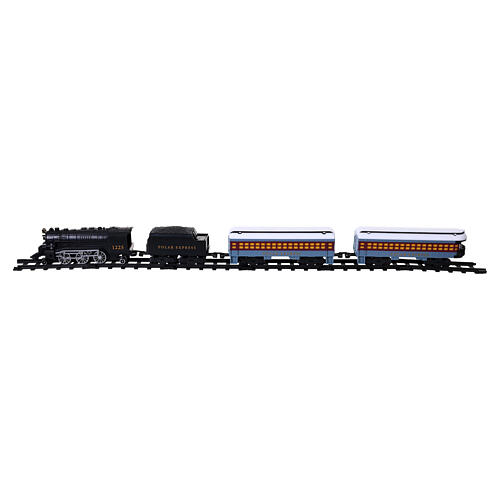 The Polar Express Lionel train set with 64.5x40.9 in track layout 4